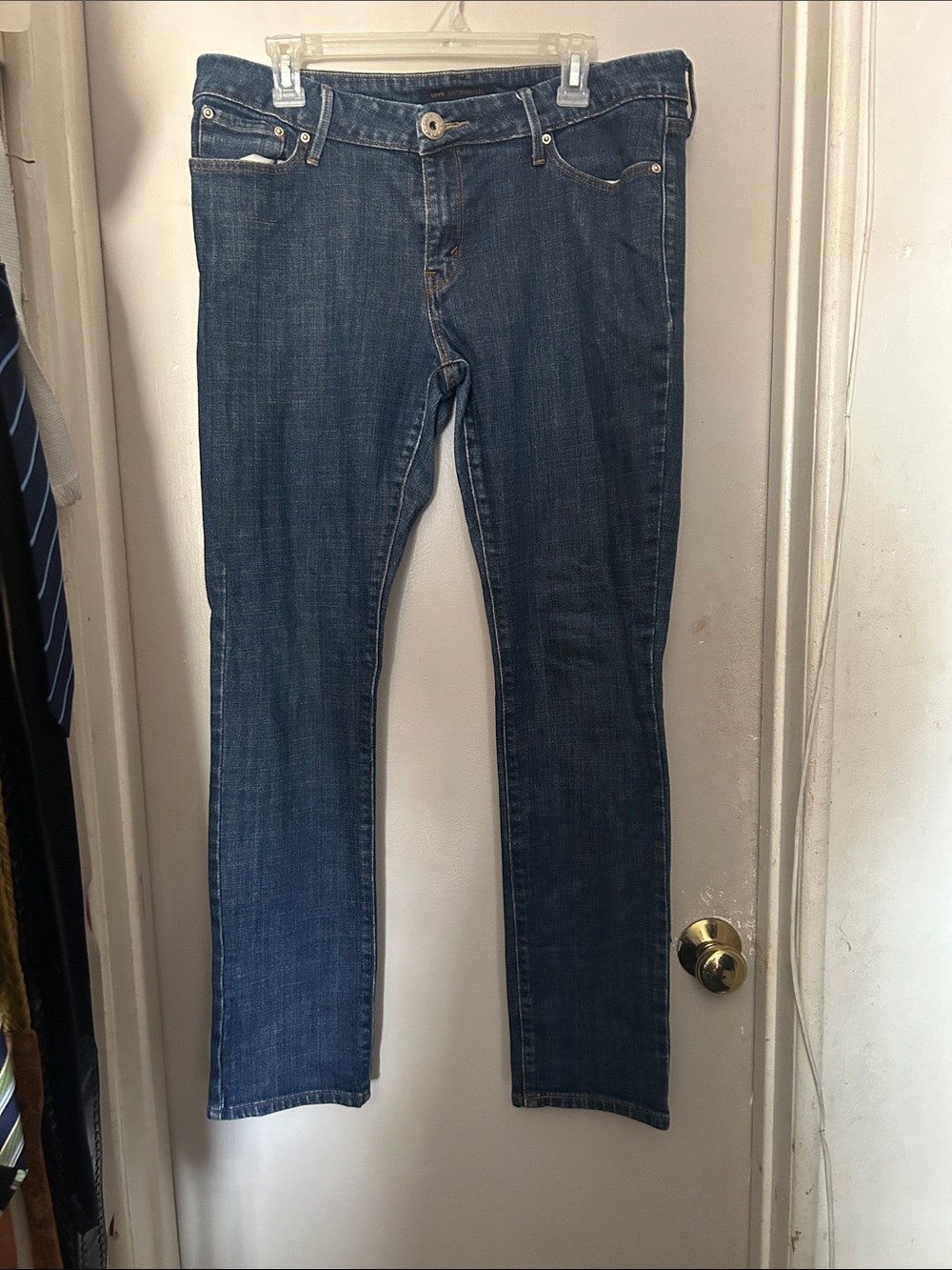 Levi's 545 Skinny Leg  Women  Jeans in Dark Blue Wash